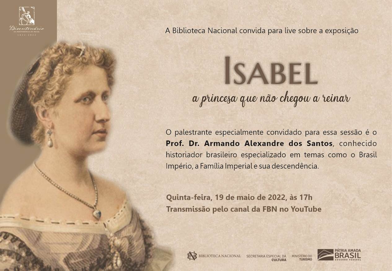 Palestra analisa vida, atuação política e legado da princesa Isabel como regente do Império